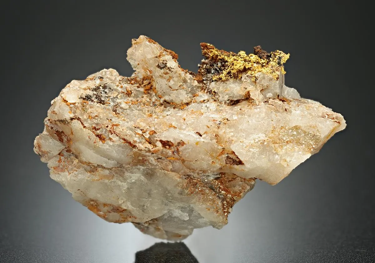 NATIVE Gold in Quartz - image 1