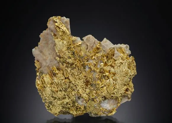 NATIVE Gold on Quartz - image 1