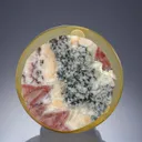 NATIVE Gold with NAUMANNITE and Clausthalite Polished Section - image 1