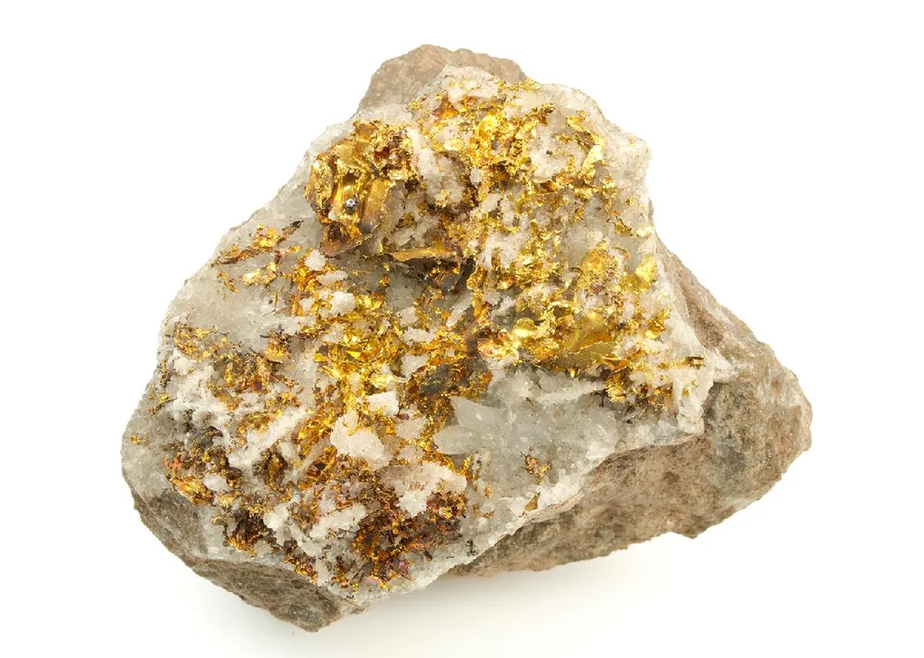 NATIVE Gold with Quartz