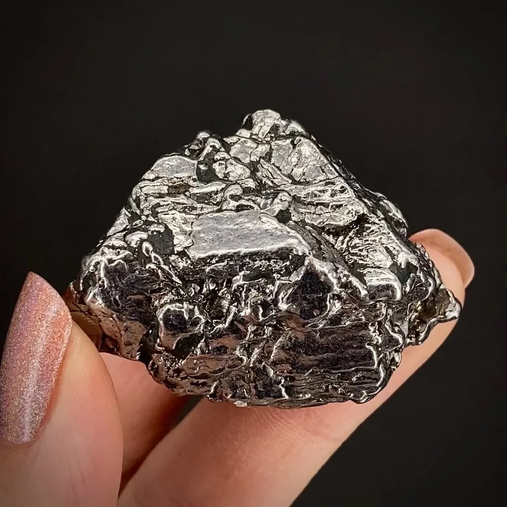 Native Iron - Meteorite var. Kamacite (1516 fall) image