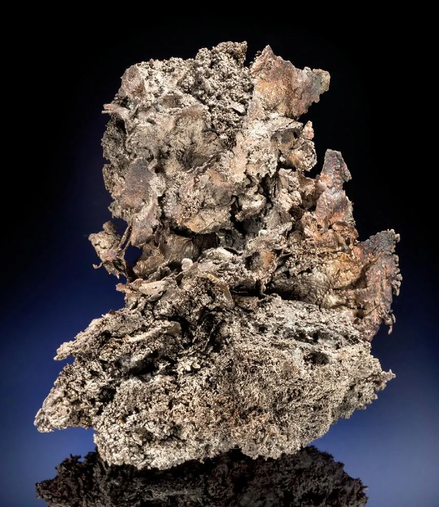 Native leaf Silver, crystalline Silver image