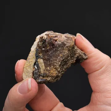 NATIVE Mercury with Siderite and Cinnabar