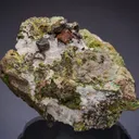 NATIVE Silver and NATIVE Copper with Calcite and Epidote - image 1
