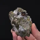 NATIVE Silver and NATIVE Copper with Calcite and Epidote - image 2