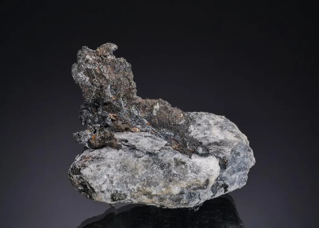 Native Silver in Calcite image