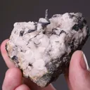 NATIVE Silver on Calcite - image 2