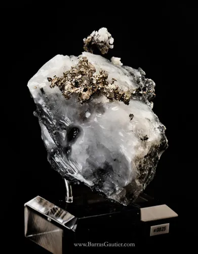 Native Silver on Calcite image