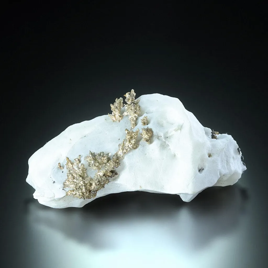 Native Silver on Calcite image