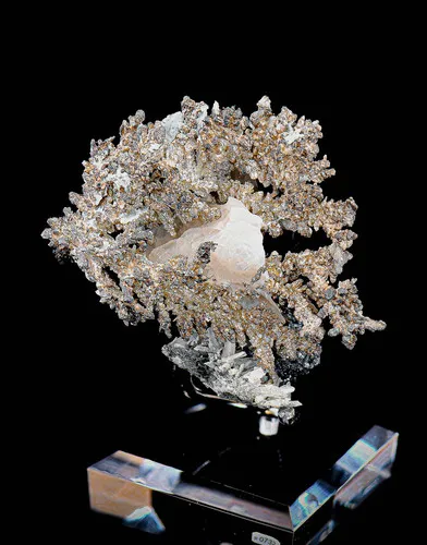 Native Silver on Calcite - image 3