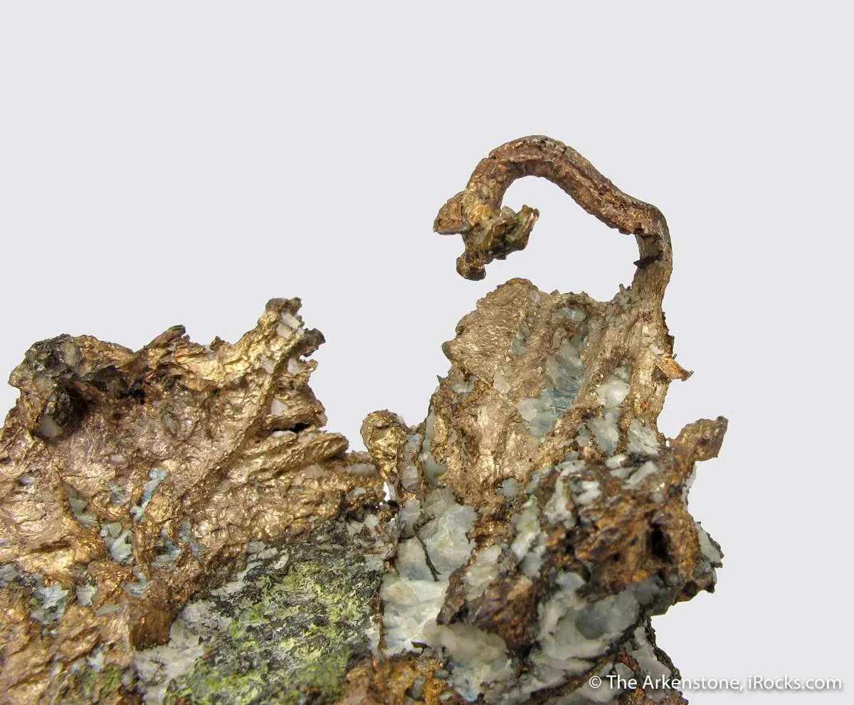 Native Silver on Copper with Epidote (mid-1800's) - image 1