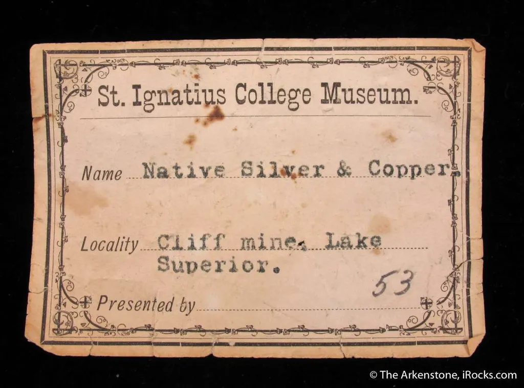 Native Silver on Copper with Epidote (mid-1800's) - image 5