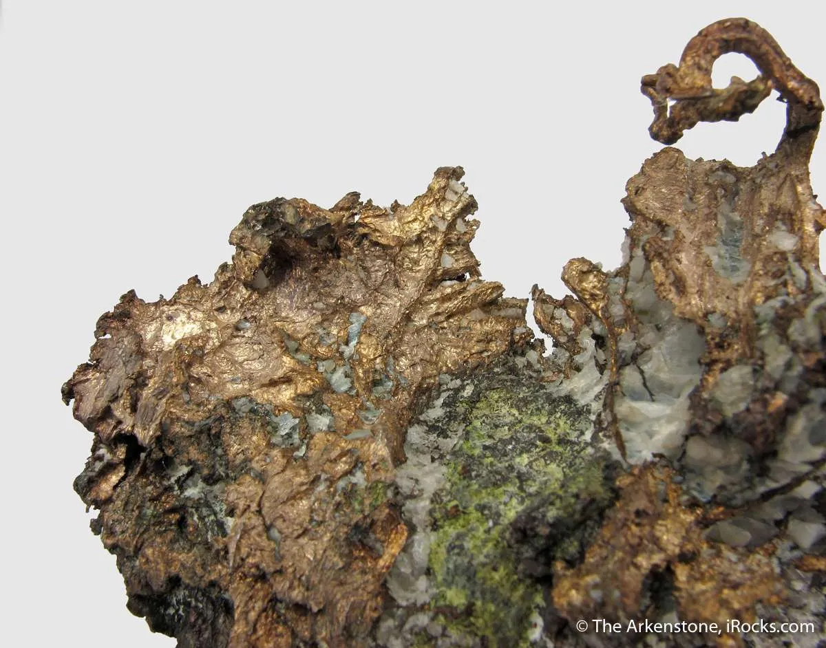 Native Silver on Copper with Epidote (mid-1800's) - image 6