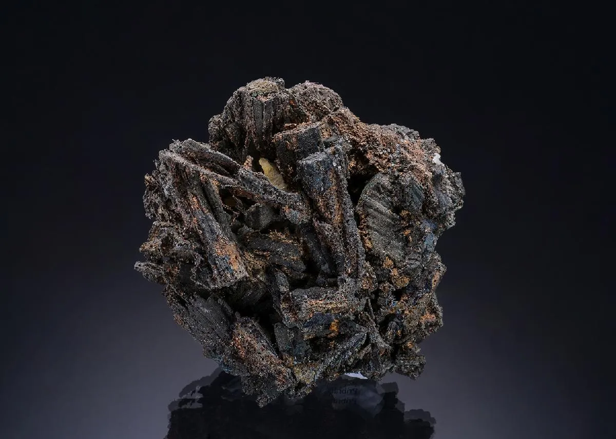 NATIVE Silver ps. after Pyrargyrite with Stephanite - image 1