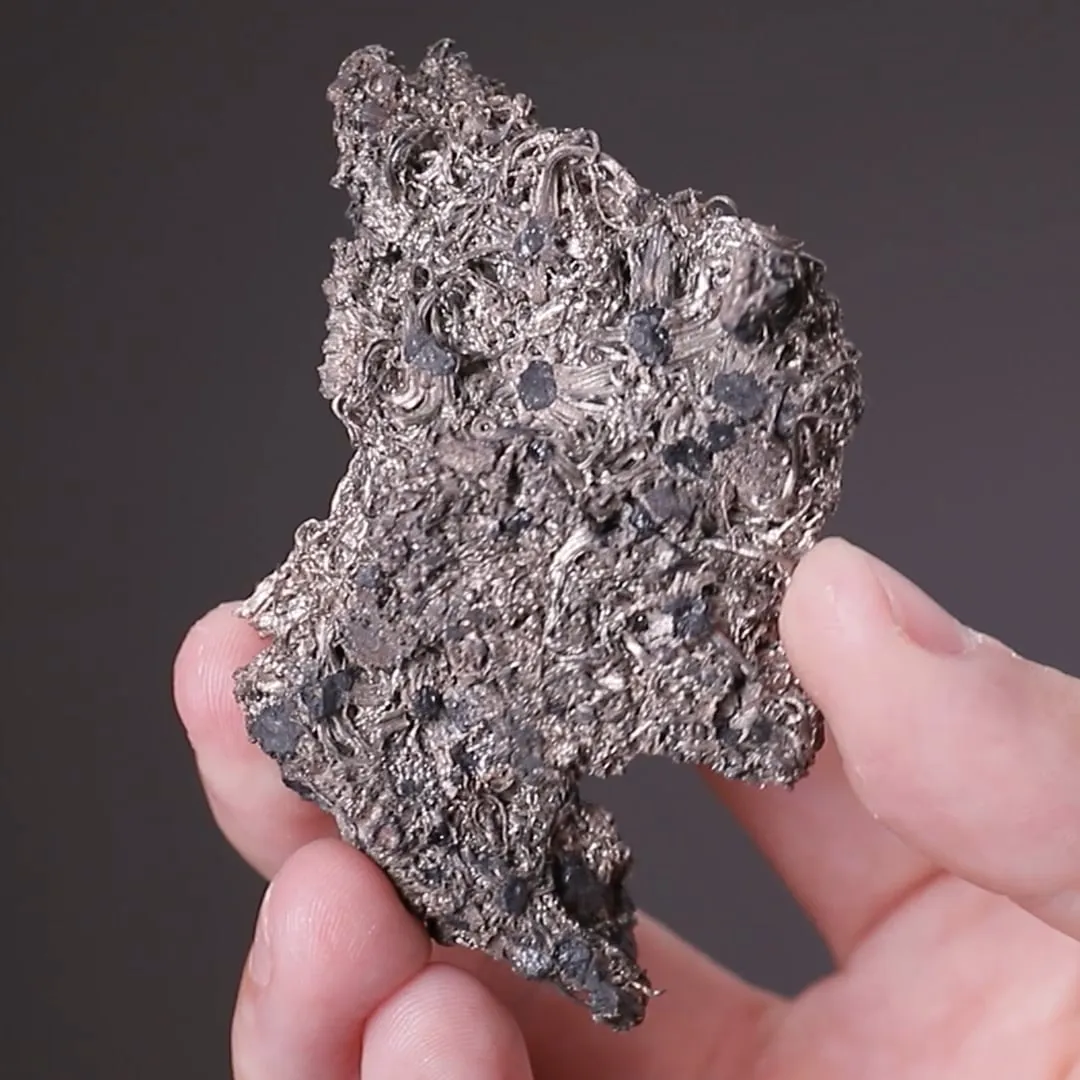 NATIVE Silver with Acanthite and Sphalerite - image 2