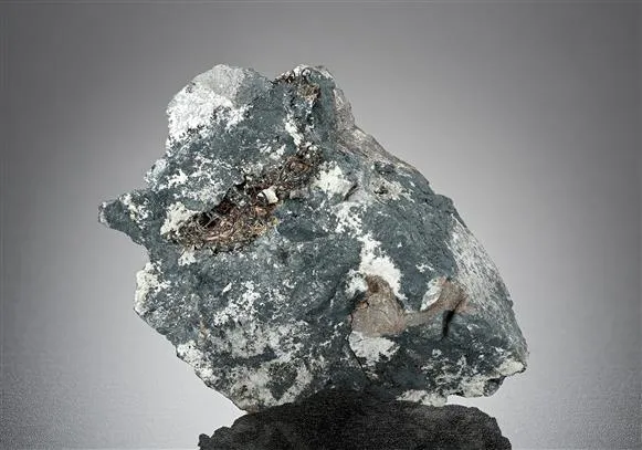 NATIVE Silver with Acanthite Galena and Sphalerite image