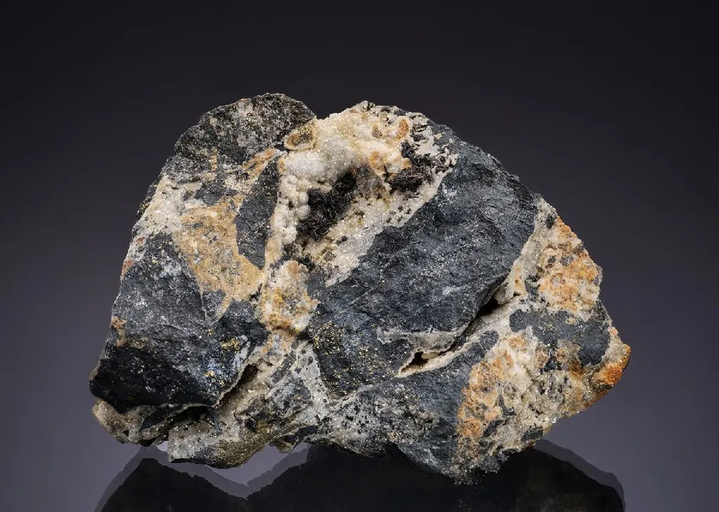 NATIVE Silver with Acanthite Galena, Sphalerite and Dolomite