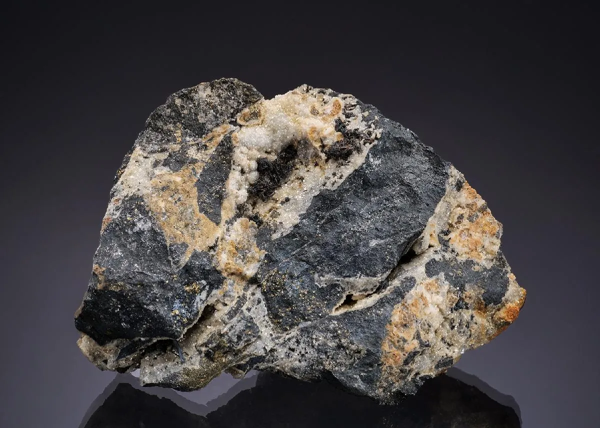 NATIVE Silver with Acanthite Galena, Sphalerite and Dolomite - image 1
