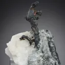 NATIVE Silver with Calcite - image 1