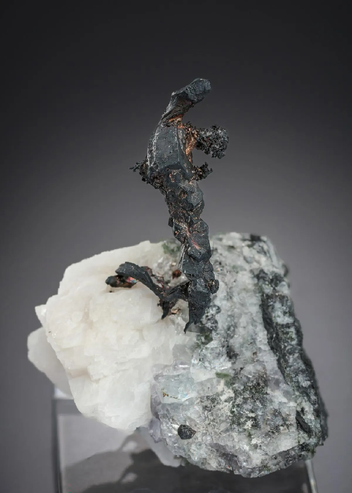 NATIVE Silver with Calcite - image 1