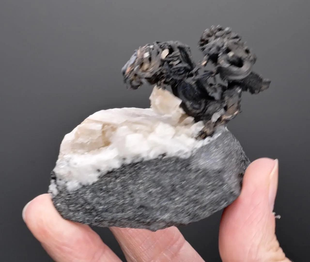 NATIVE Silver with Calcite - image 2