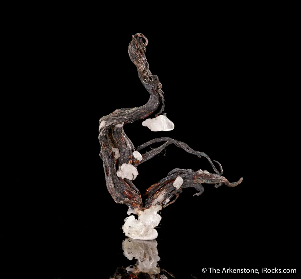 Native Silver with Calcite - image 2