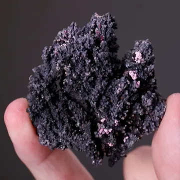 NATIVE Silver with Erythrite
