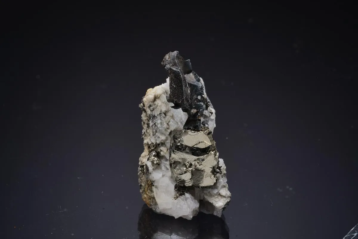 NATIVE Silver with Pyrite - image 1