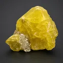 Native Sulfur with Calcite (Fluorescent+Phosphorescent); USA, MI, Maybee Quarry - image 1