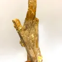 NATIVE Sulphur on Stibiconite ps. after Stibnite - image 1