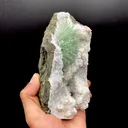 Natrolite Green on MM Quartz Super Rare Natural Mineral Specimen - image 3