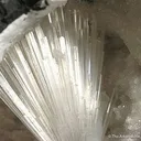 Natrolite on Quartz In Geode - image 2