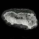 Natrolite Sprays Inside Chalcedony Geode Natural Mineral Specimen - image 1