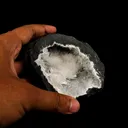 Natrolite Sprays Inside MM Quartz Geode Natural Mineral Specimen - image 5
