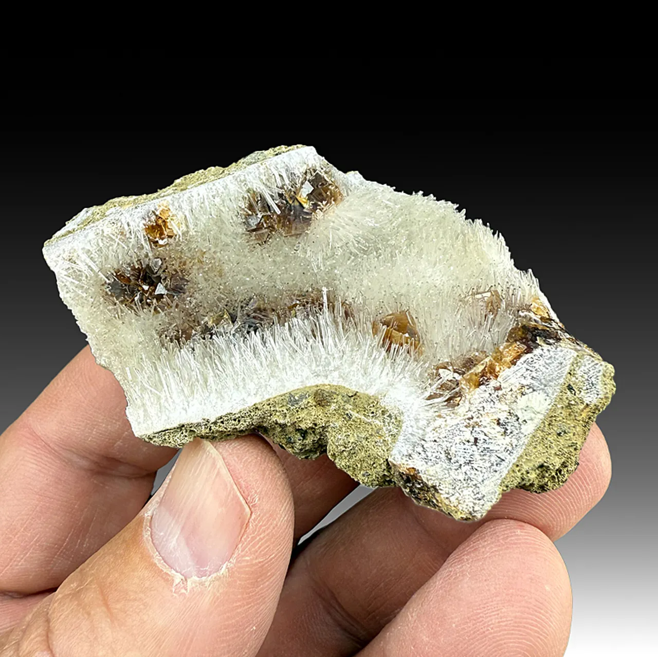 Natrolite with Calcite, Prehnite - image 1