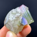 Natual terminated Bicolor Crystal on Quartz from Afghanistan 23 Gram - image 6