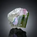 Natual terminated Bicolor Crystal on Quartz from Afghanistan 23 Gram - image 1