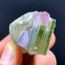 Natual terminated Bicolor Crystal on Quartz from Afghanistan 23 Gram - image 2
