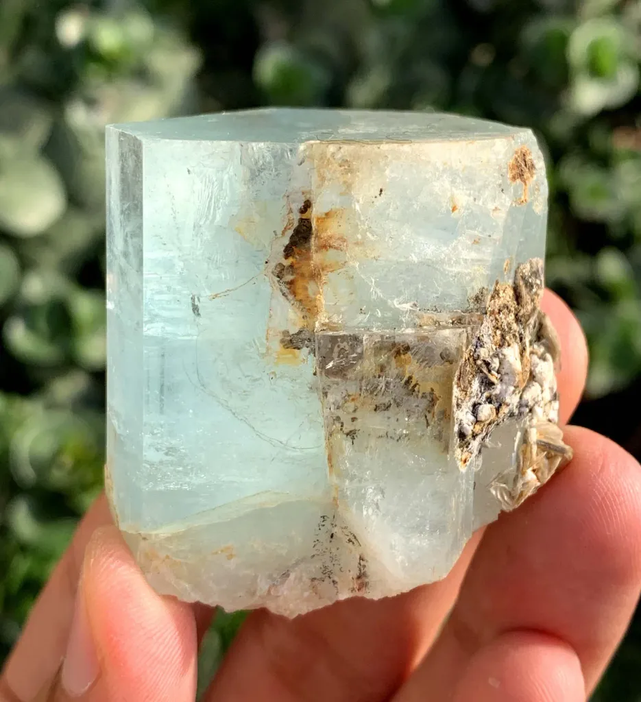 Natuarl terminated Blue Aquamarine Crystal from Pakistan - image 6