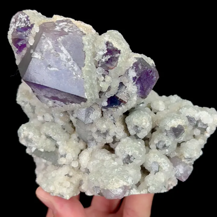 Natural Amethyst and Calcite, Mineral Specimen:Anhui,China (110*85*90MM) - image 2