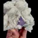 Natural Amethyst and Calcite, Mineral Specimen:Anhui,China (125*125*40MM) - image 3