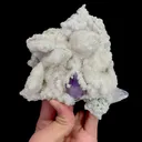 Natural Amethyst and Calcite, Mineral Specimen:Anhui,China (125*125*40MM) - image 4