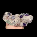 Natural Amethyst and Calcite Mineral Specimen,High Quality Specimen,DAYE,HUBEI,CHINA(120*96*65mm) - image 2
