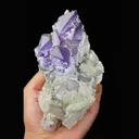 Natural Amethyst and Calcite Symbiosis comes from Anhui,China 85*140*40MM - image 2