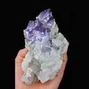 Natural Amethyst and Calcite Symbiosis comes from Anhui,China 85*140*40MM - image 1