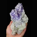 Natural Amethyst and Calcite Symbiosis comes from Anhui,China 85*140*40MM - image 3