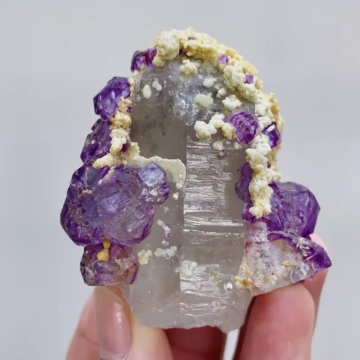 Natural Amethyst and Quartz,Mineral Specimen:Yaogangxian,Hunan (45*55*30MM) - image 5
