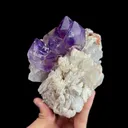 Natural Amethyst Cluster and Quartz Cluster, Mineral Specimen:Anhui,China (90*120*85MM) - image 6