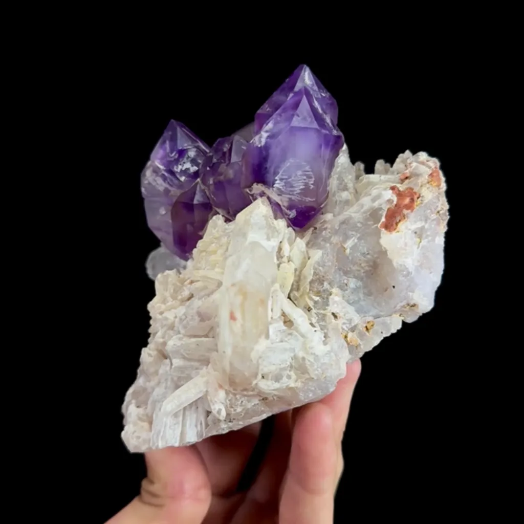 Natural Amethyst Cluster and Quartz Cluster, Mineral Specimen:Anhui,China (90*120*85MM) - image 3
