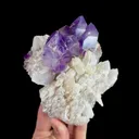 Natural Amethyst Cluster and Quartz Cluster, Mineral Specimen:Anhui,China (90*120*85MM) - image 2